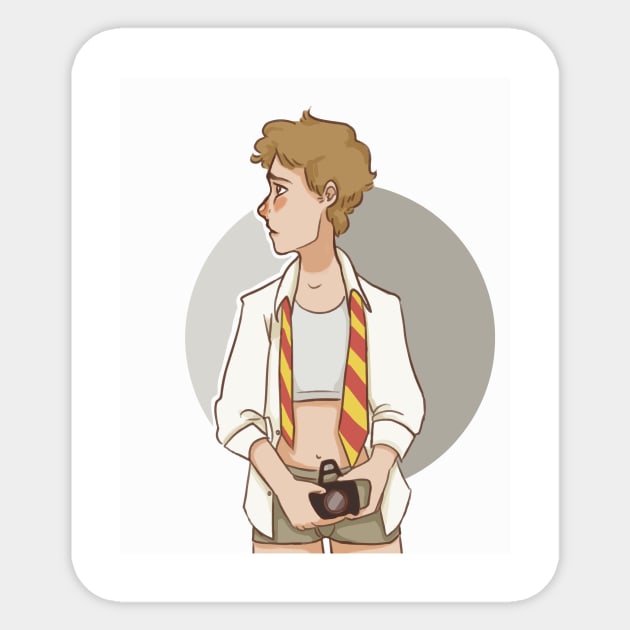 remus lupin is a trans boy this is canon Sticker by caecia